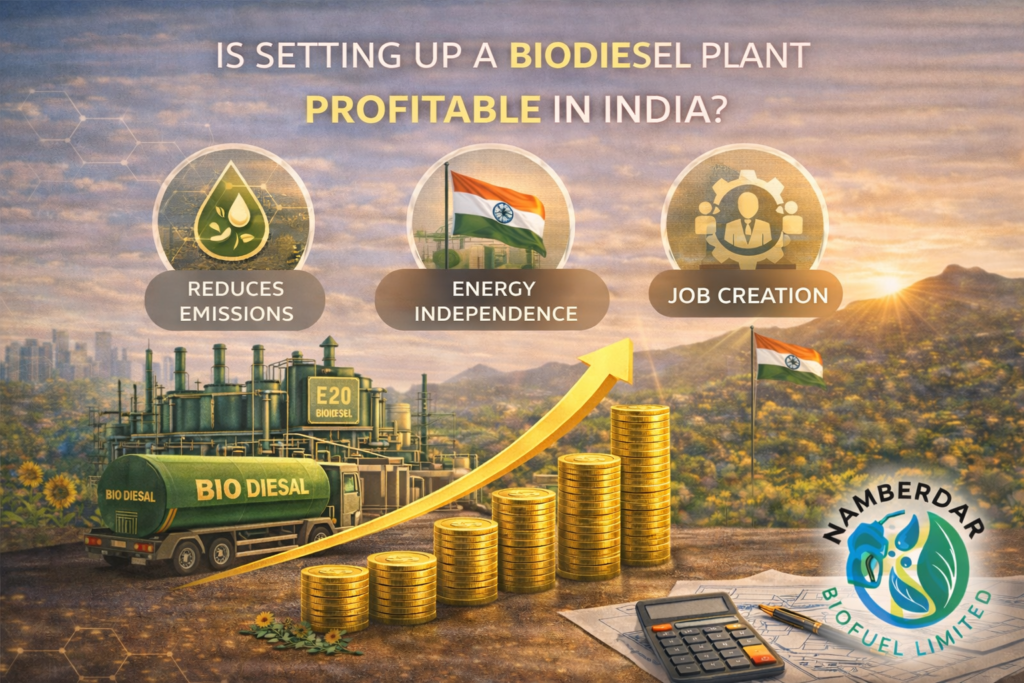Biodiesel plant profitability in India